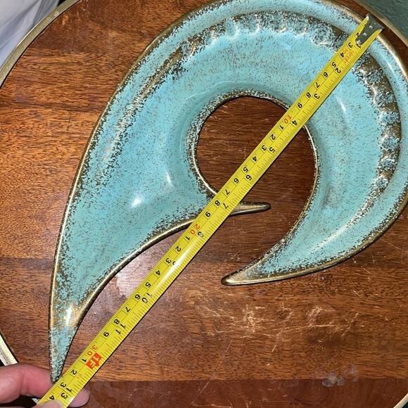 Vintage Pottery Ceramic Ashtray California pottery 1950 MCM coffee table dish - Picture 5 of 6